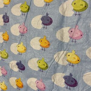 Hatching Chicks, Vinyl Tablecloth, Felt Backed 5’x8’